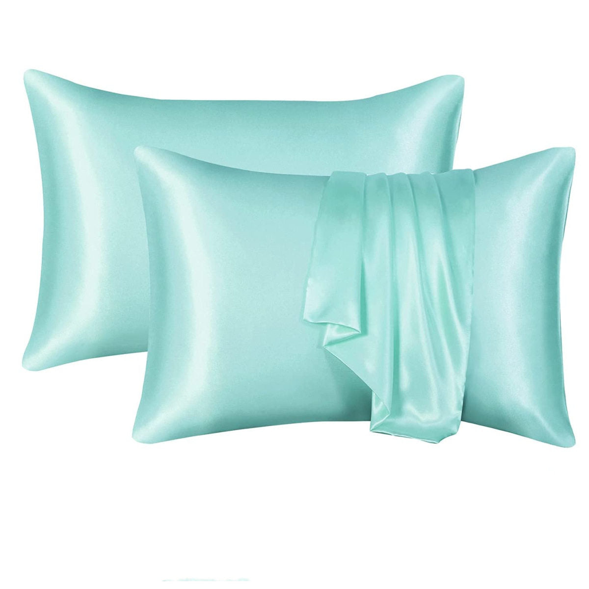 2 Pack Satin Silk Pillowcase / Pillow Cover