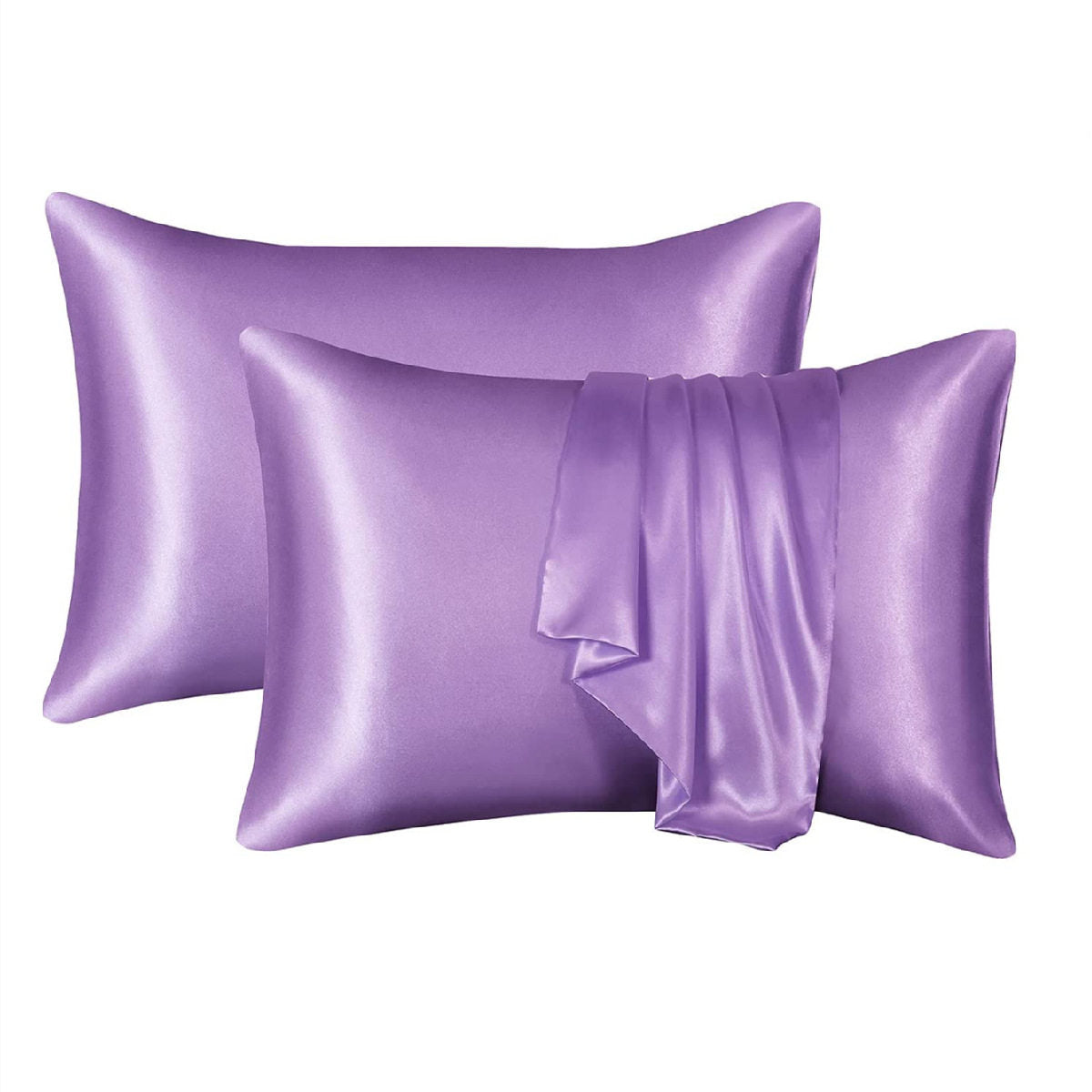 2 Pack Satin Silk Pillowcase / Pillow Cover